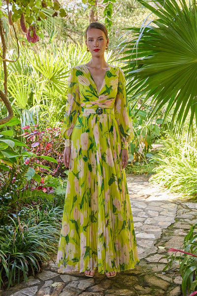 Cosiani Lime Forest Gown 42 Cosiani Lime Forest Gown 42