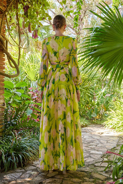 Cosiani Lime Forest Gown 42