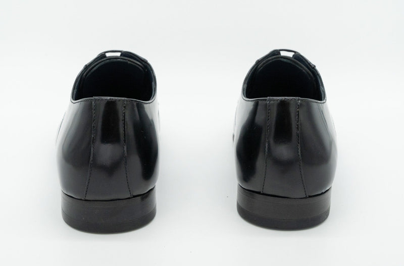Cosiani Black Cap Toe Leather Dress Shoes