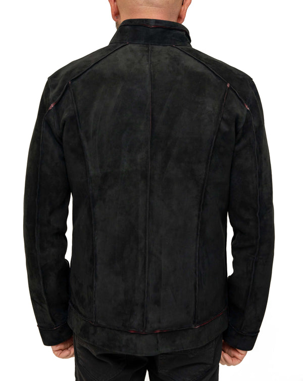 Cosiani Black Suede Leather Jacket