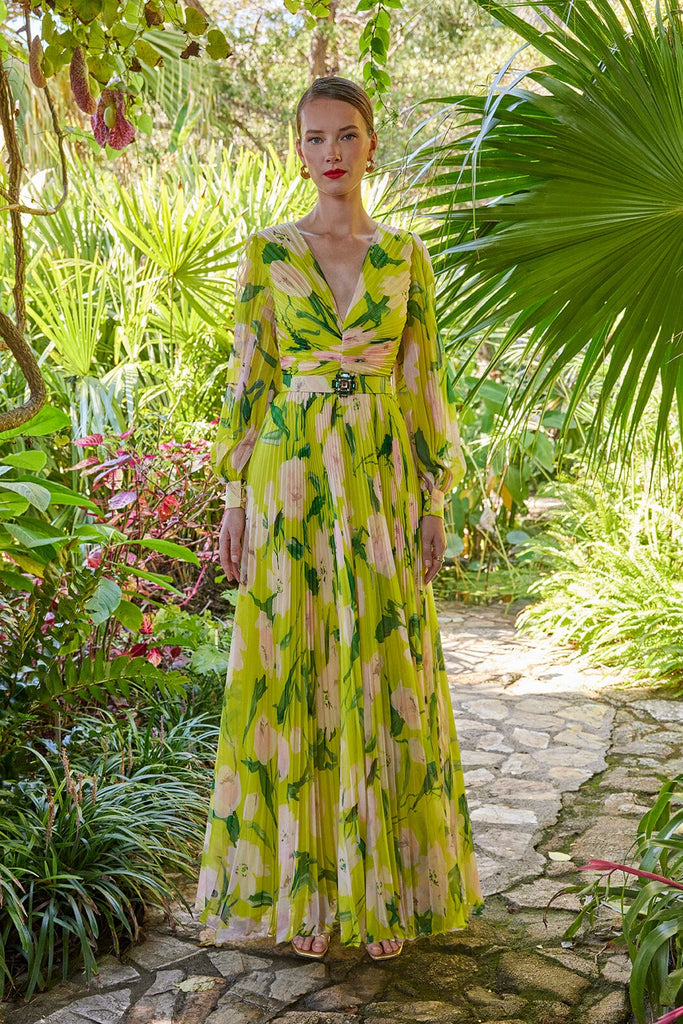 Cosiani Lime Forest Gown 42 Cosiani Lime Forest Gown 42