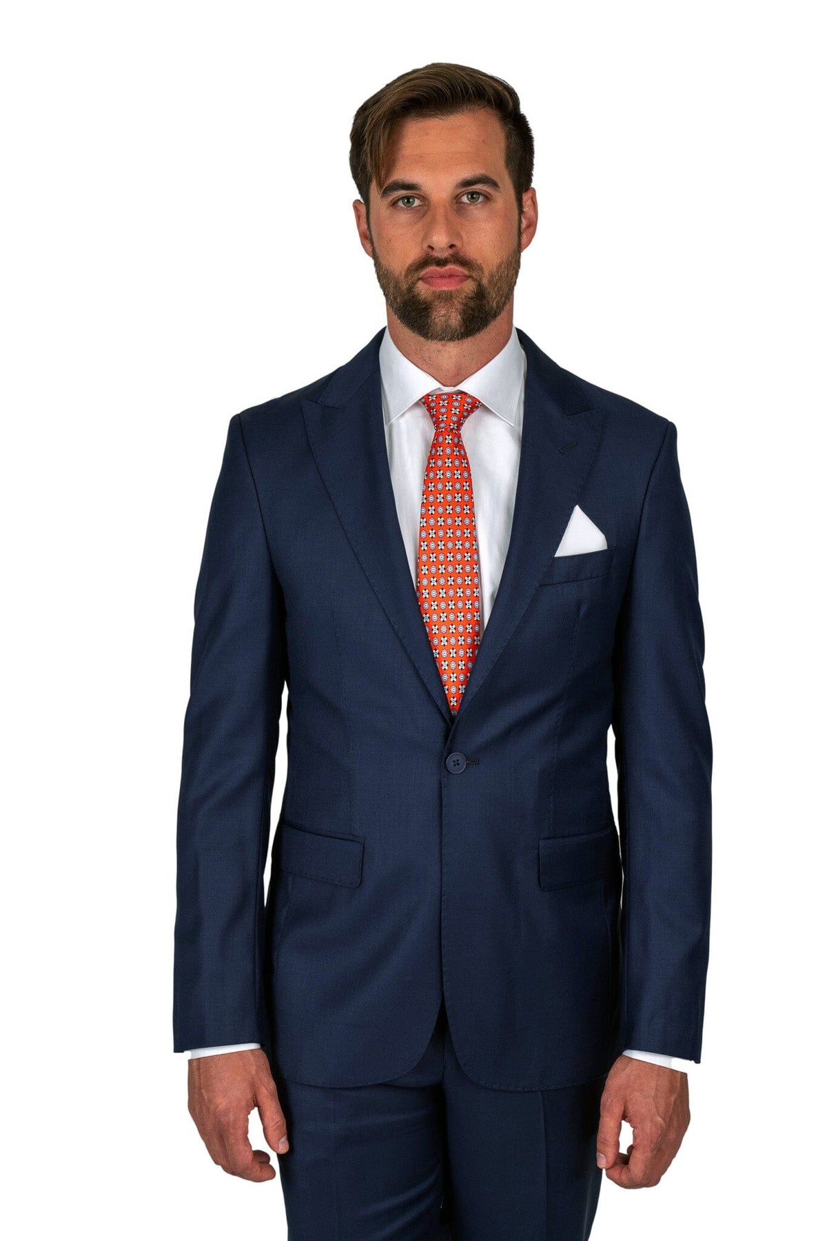 Cosiani Navy S. 180's Wool & Silk Suit