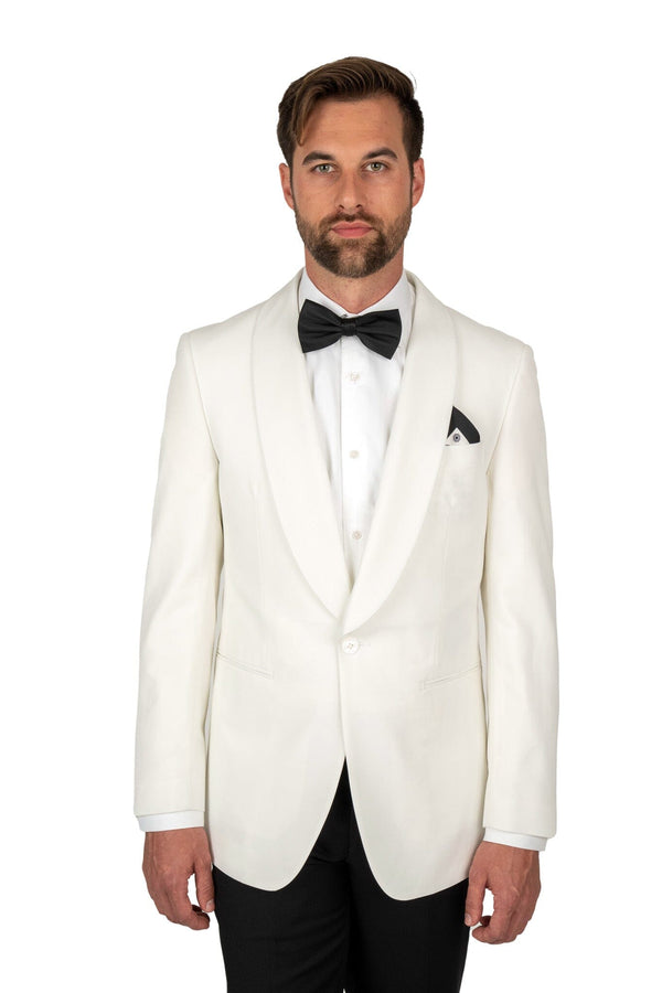Cosiani Off White Shawl Jacket