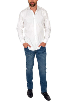 White Stretch Dress Shirt