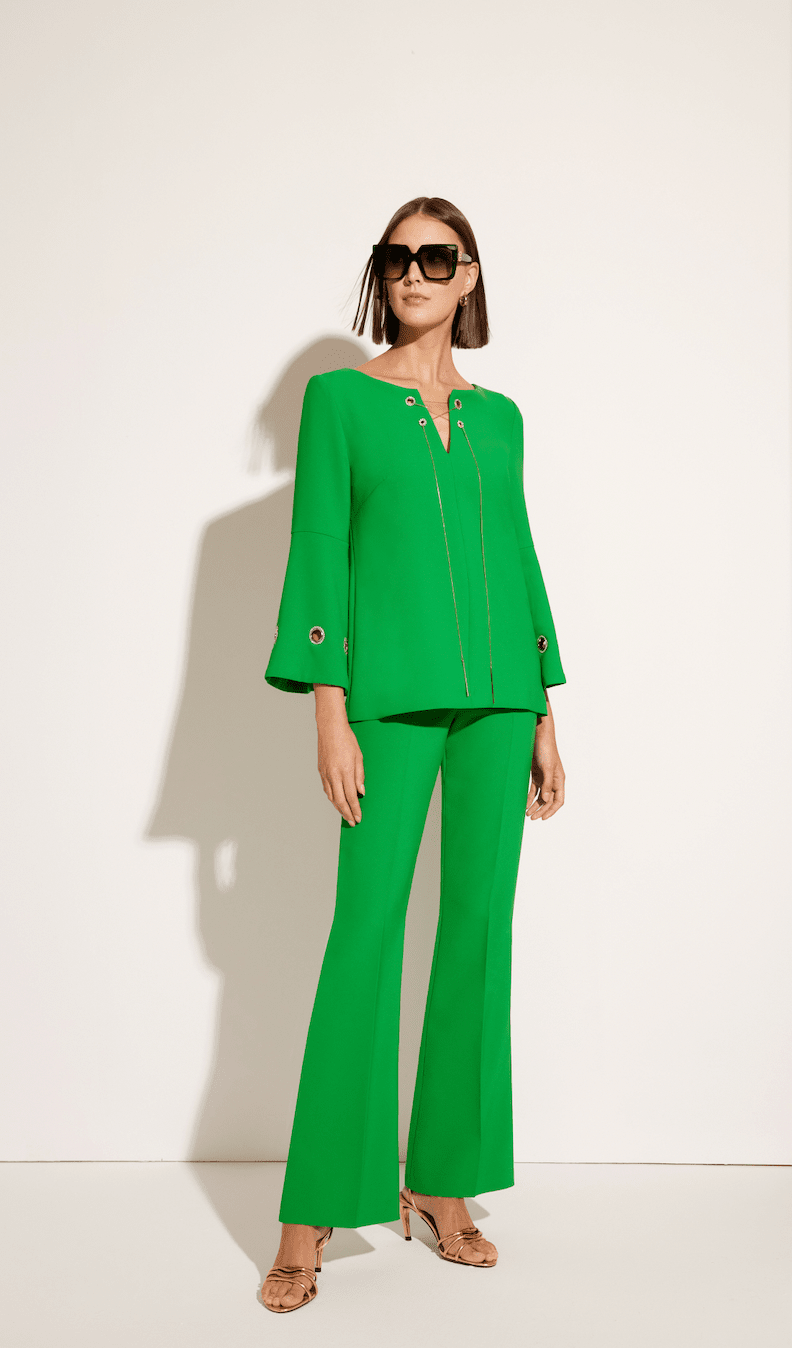 Cosiani Green Blouse & Trouser Set