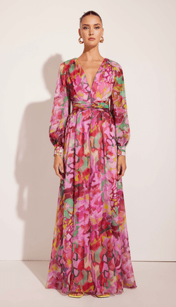 Cosiani Colorful Floral Gown