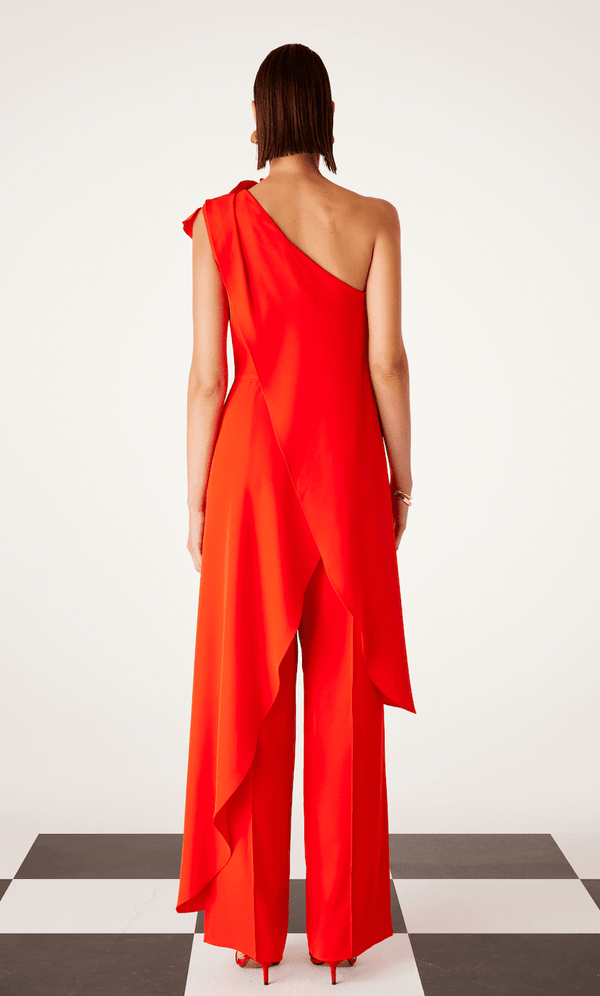 Cosiani Orange Flower Jump Suit