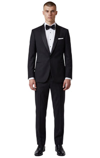 Cosiani Black Shawl Lapel Wool Cashmere Tuxedo