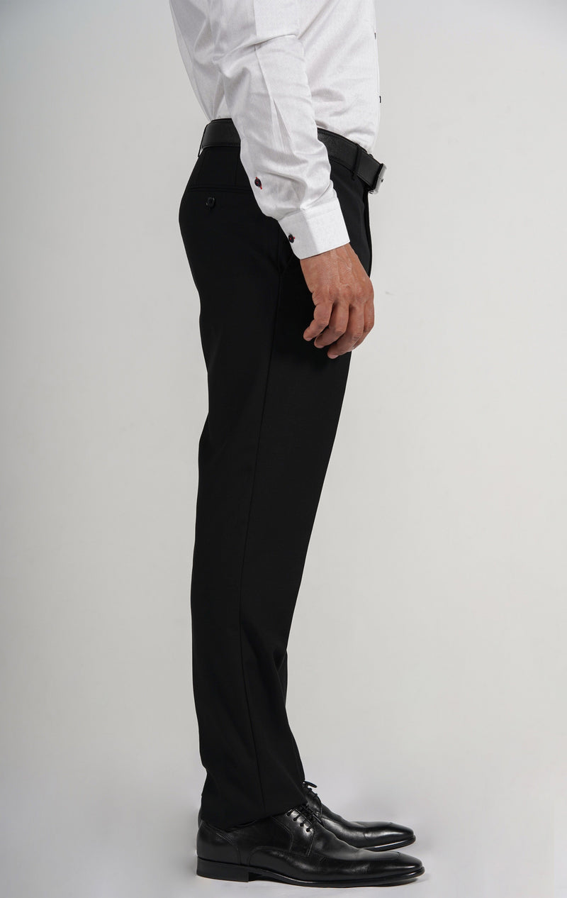 Black Wool Blend Dress Pants Cosiani Black Wool Blend Dress Pants Cosiani