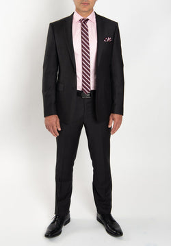 Cosiani Charcoal Slim Fit Wool Cashmere Suit