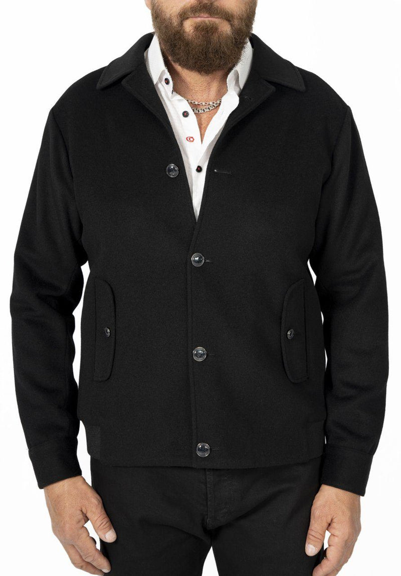 Black Wool & Cashmere Jacket