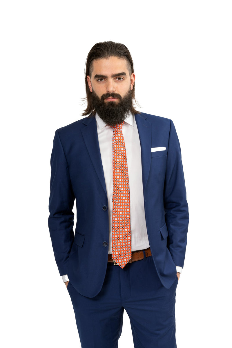 Orange Label Navy Slim Fit Suit – Cosiani
