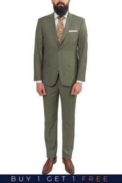 Orange Label Hunter Green Slim Fit Suit