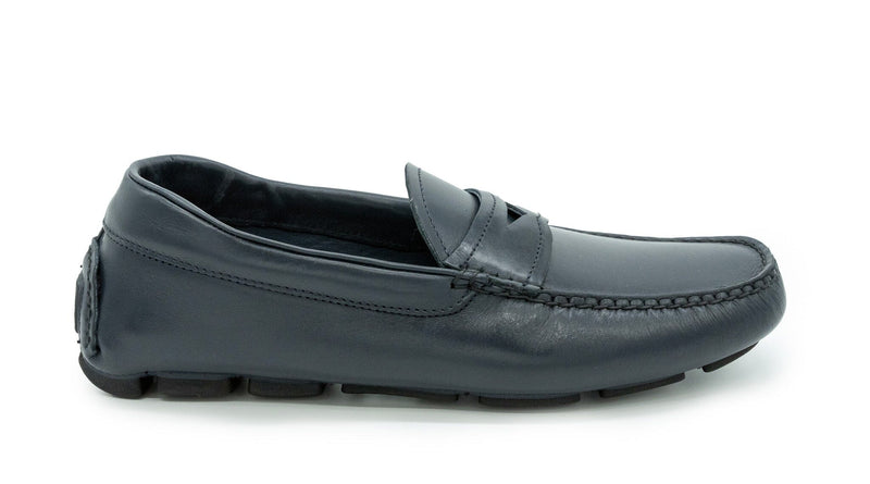 Cosiani Navy Leather Loafer
