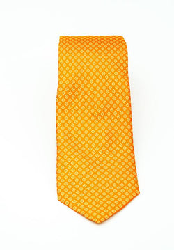 Orange Diamond Silk Tie