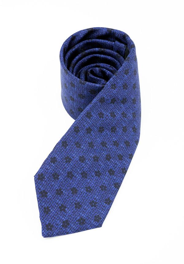 Saphire Blue Floral Silk Tie