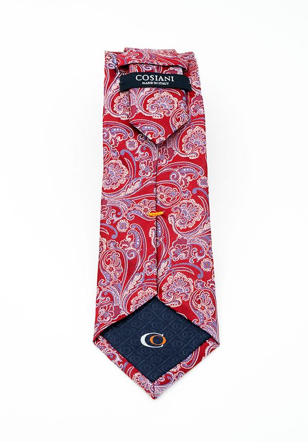 Red Paisley Silk Tie