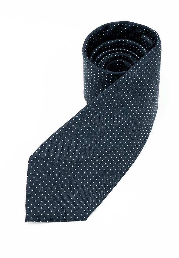Oxford Blue Small Dotted Silk Tie