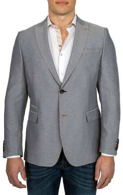 Cosiani Light Grey Textured Blazer