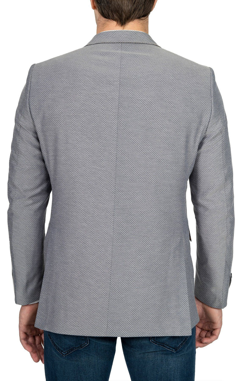 Cosiani Light Grey Textured Blazer