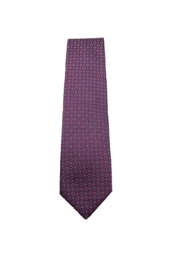 Purple & Navy Circular Silk Tie