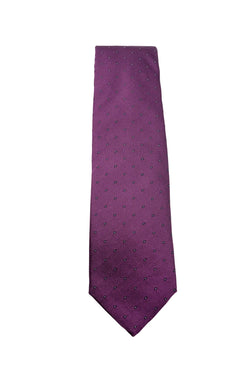 Purple Dotted Silk Tie