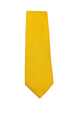 Gold Dotted Silk Tie
