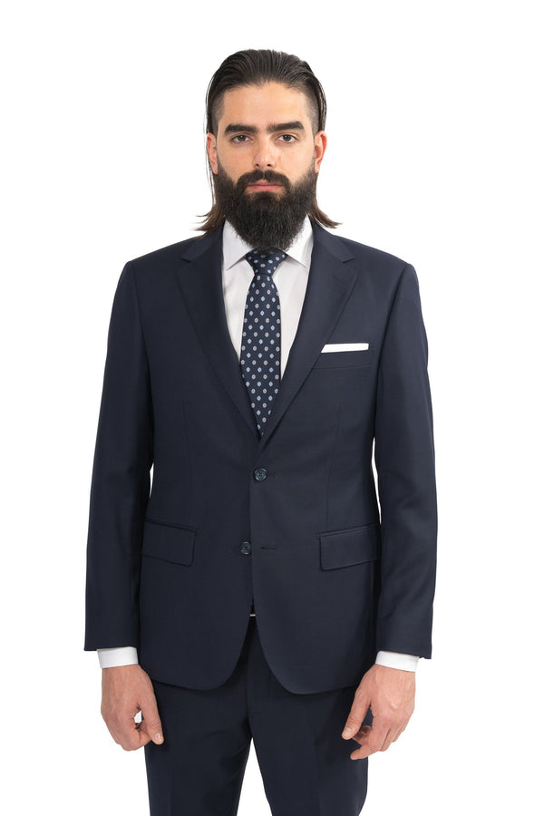 Cosiani Navy Slim Fit Wool Suit