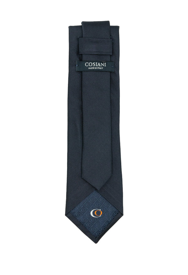 Solid Navy Silk Tie