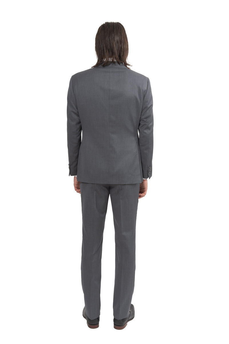 Cosiani Grey Slim Fit Wool Suit