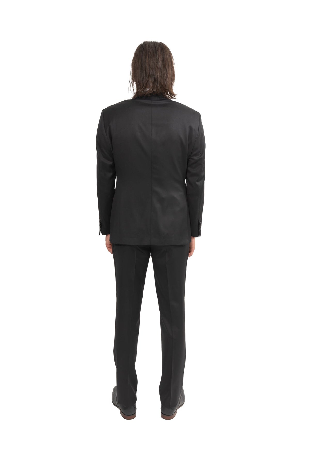 Cosiani Loro Piana Black Wool Suit