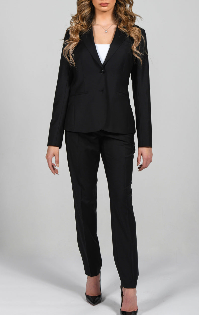 Cosiani Women's Black Wool Dress Pants Cosiani Women's Black Wool Dress Pants