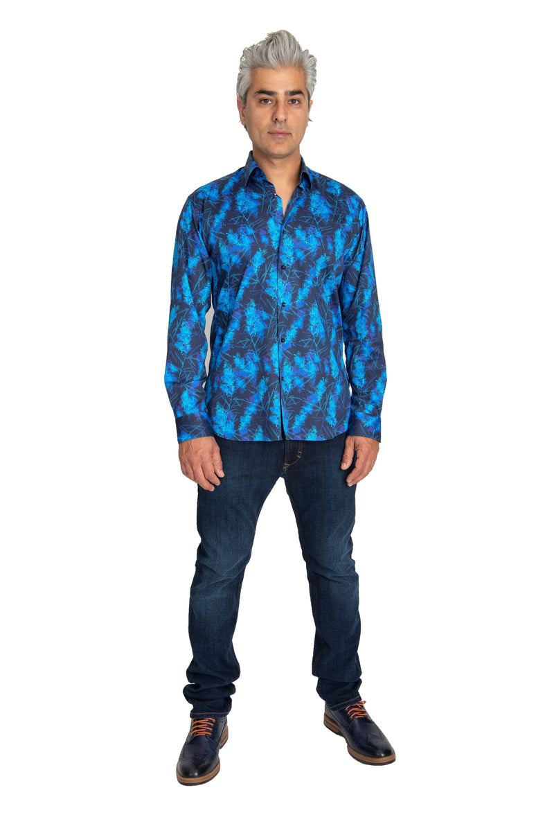 Blue & Turquoise Ocean Breeze Shirt